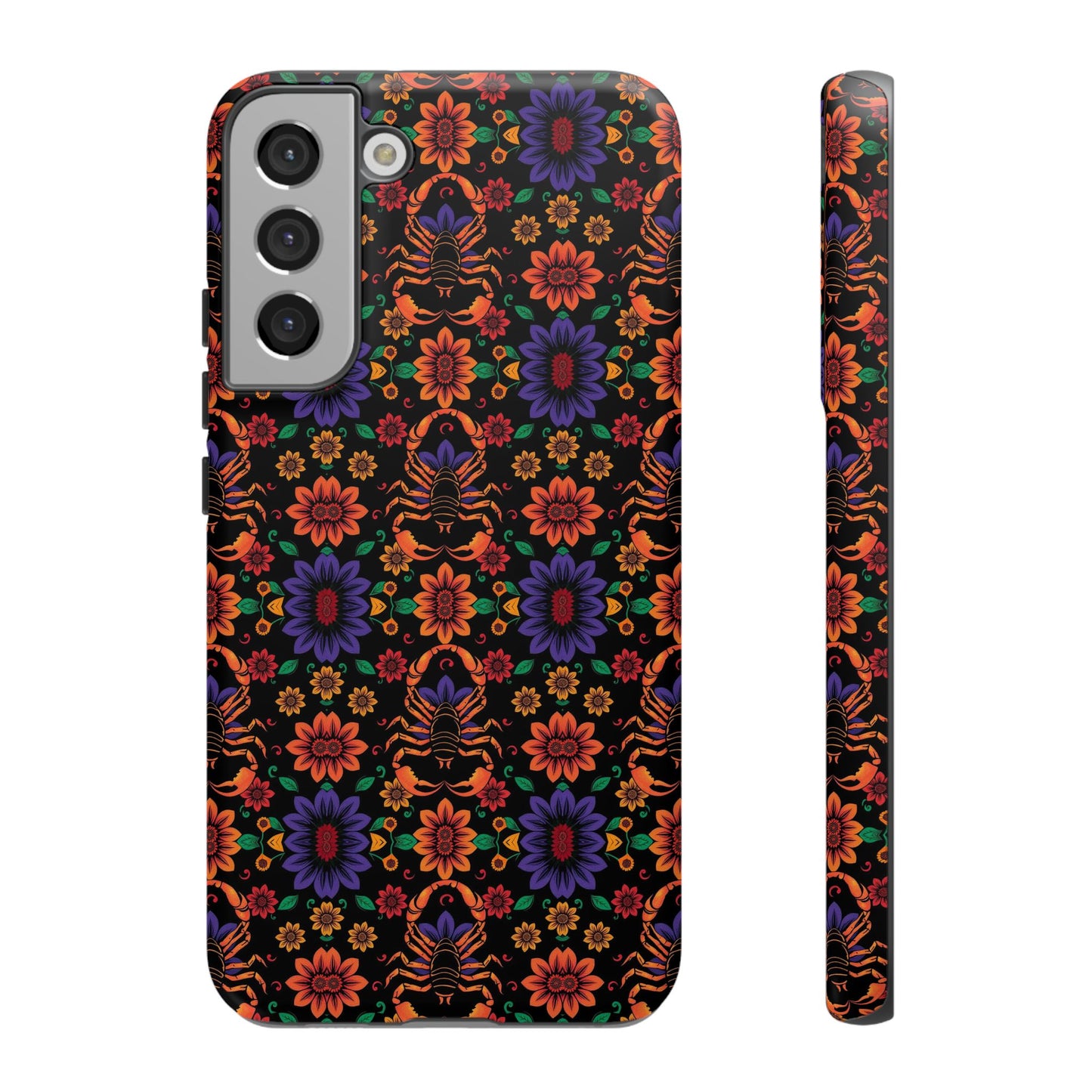 Tough Cases, Scorpio, Zodiac, Flower Pattern