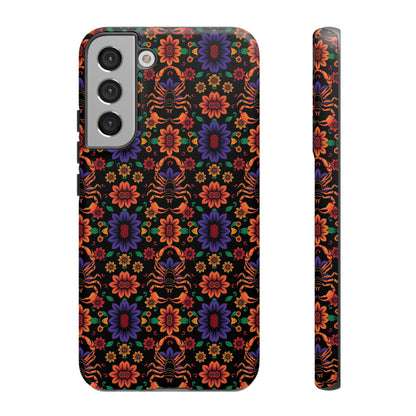 Tough Cases, Scorpio, Zodiac, Flower Pattern