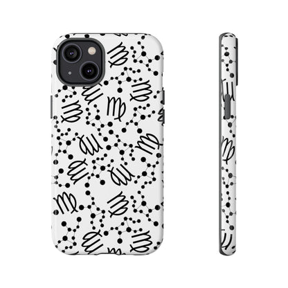 Tough Cases with the Virgo Zodiac sign for iPhone, Samsung Galaxy, and Google Pixel devices