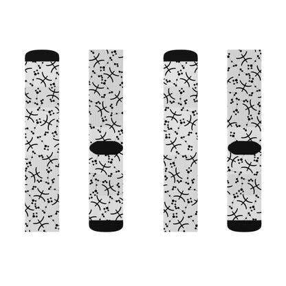Zodiac Sublimation Socks Pisces Zodiac sign