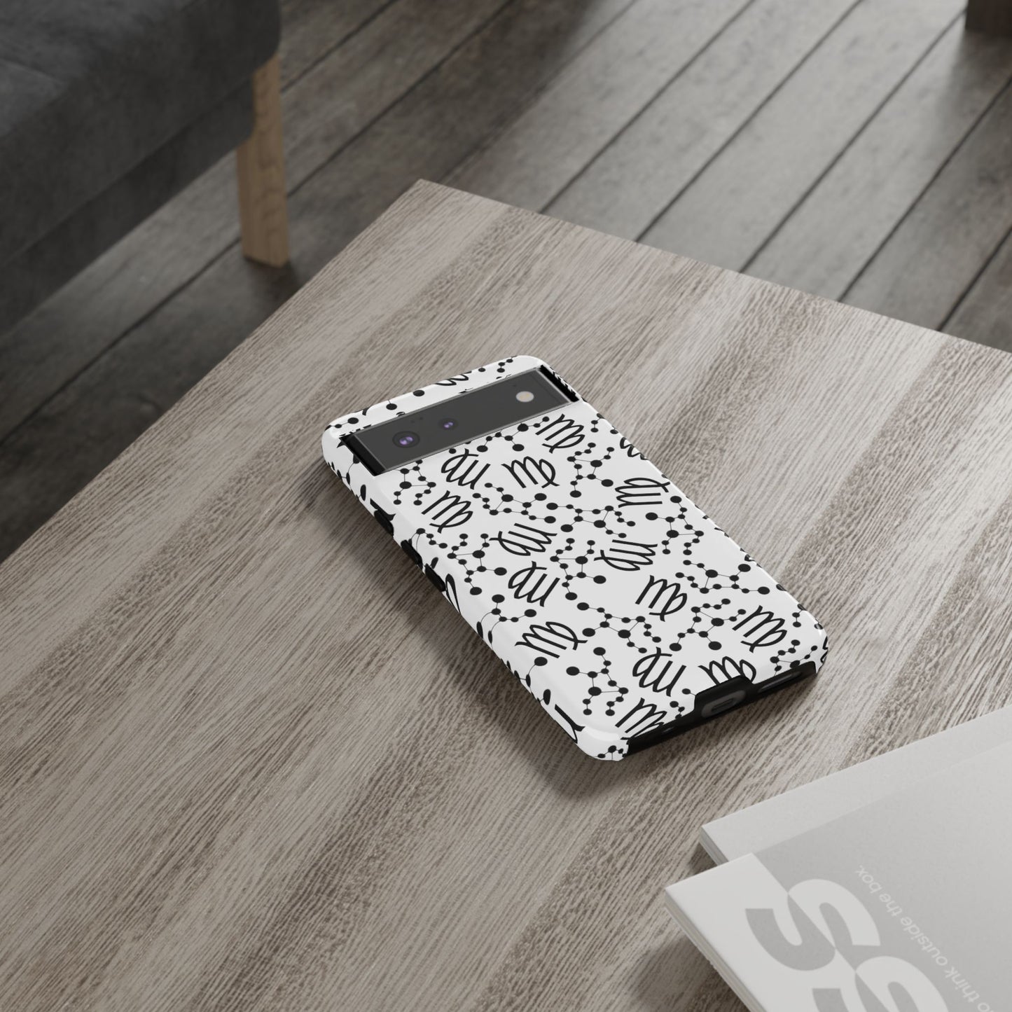 Tough Cases with the Virgo Zodiac sign for iPhone, Samsung Galaxy, and Google Pixel devices