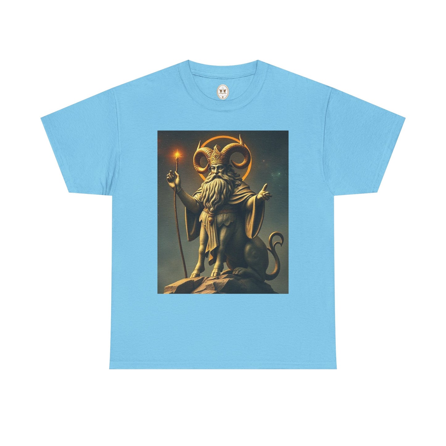 Unisex Heavy Cotton T-Shirt, Taurus God, Zodiac Design
