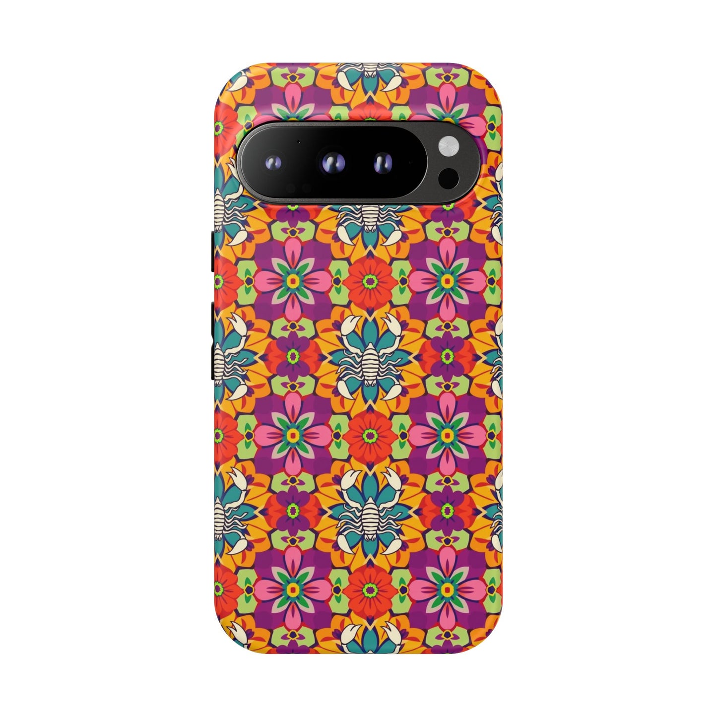 Tough Cases, Scorpio, Zodiac v3, Flower Pattern