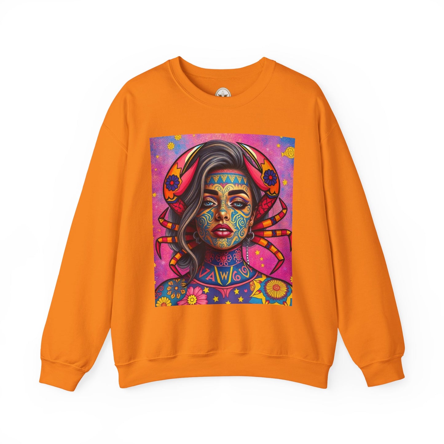 Unisex Heavy Blend™ Crewneck Sweatshirt, Cancer, Zodiac, Sexy Pattern