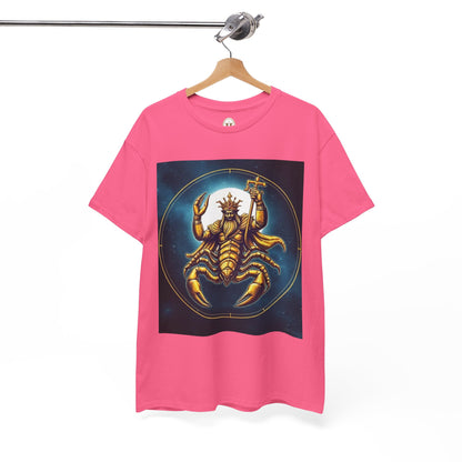 Unisex Heavy Cotton T-Shirt, Moon, Scorpio Zodiac Design