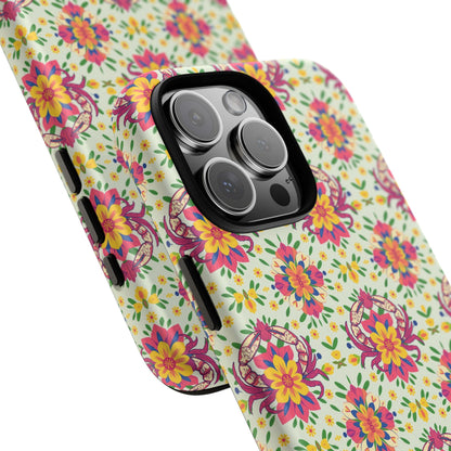 Tough Cases, Cancer, Zodiac v3, Flower Pattern