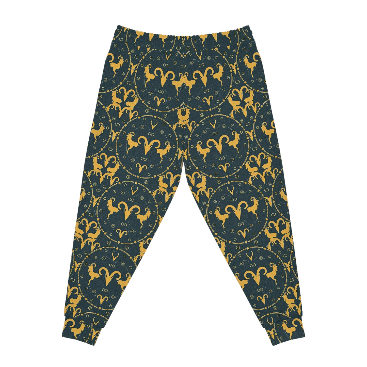 Athletic Joggers, Zodiac Design, Pattern v1, Aries, AOP