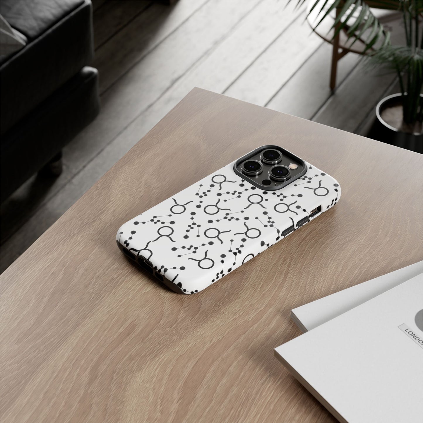 Tough Cases with the Taurus Zodiac sign for iPhone, Samsung Galaxy, and Google Pixel devices