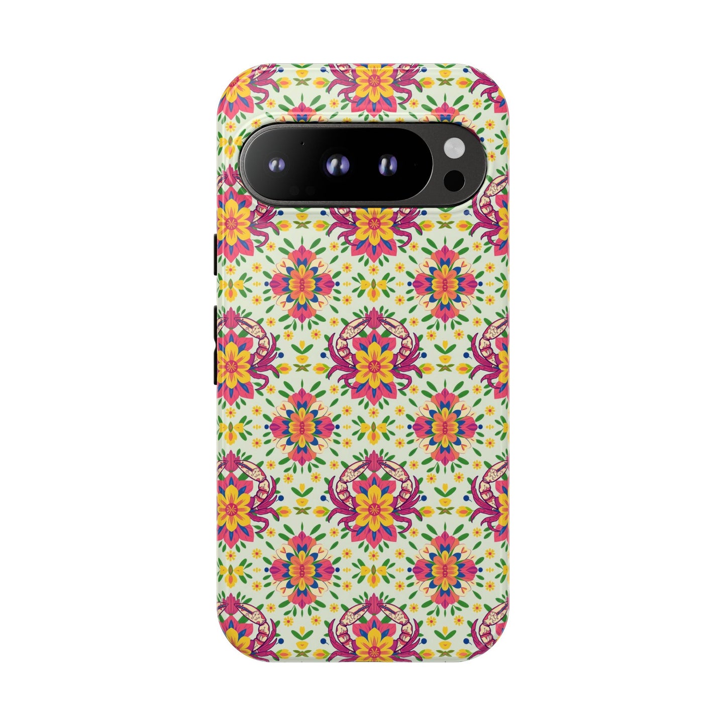 Tough Cases, Cancer, Zodiac v3, Flower Pattern