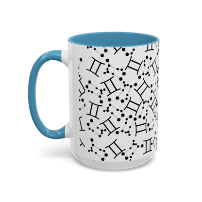 Accent Coffee Mug with the Gemini sign (11, 15oz)