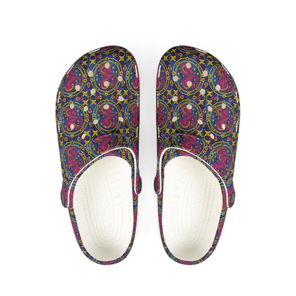 EVA Foam Rubber Shoes, (AOP), Capricorn, Zodiac, Pattern