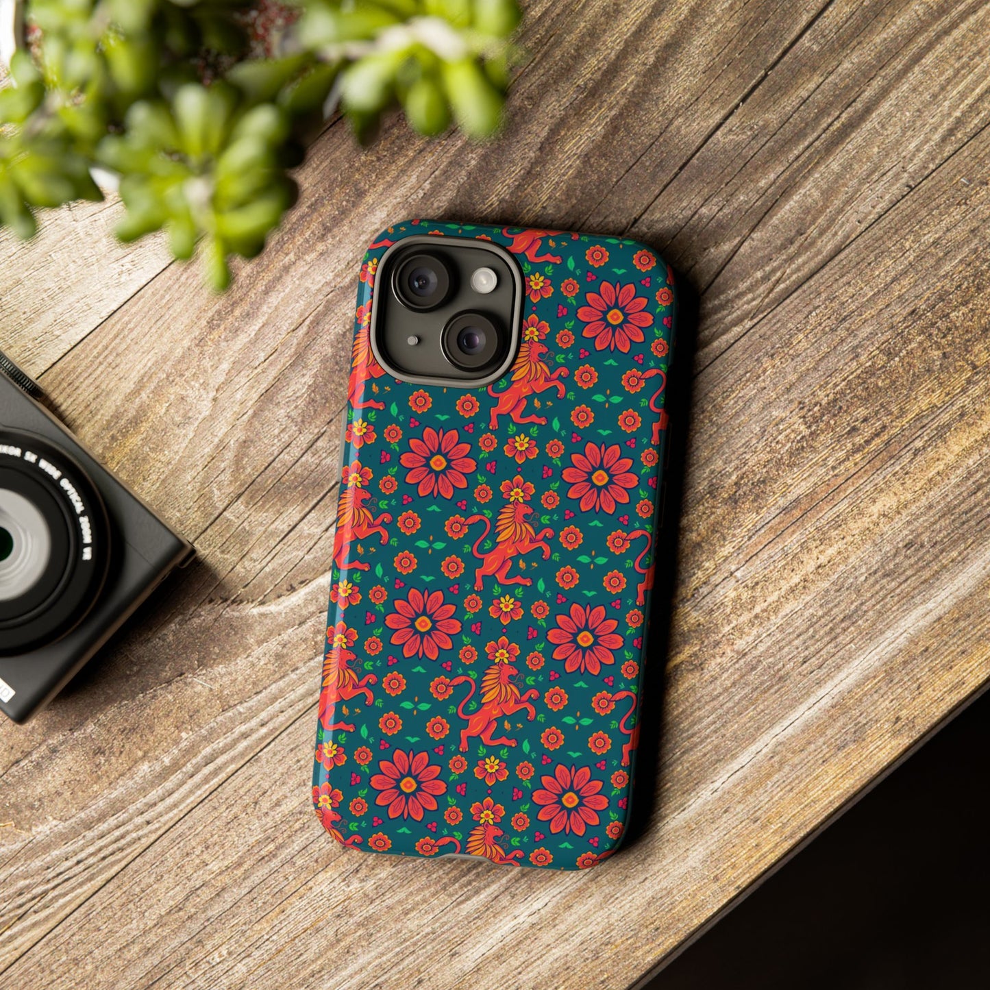 Tough Cases, Leo, Zodiac v2, Flower Pattern