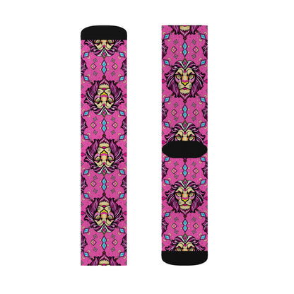 Sublimation Socks, Leo, Zodiac v1, Jewel Pattern