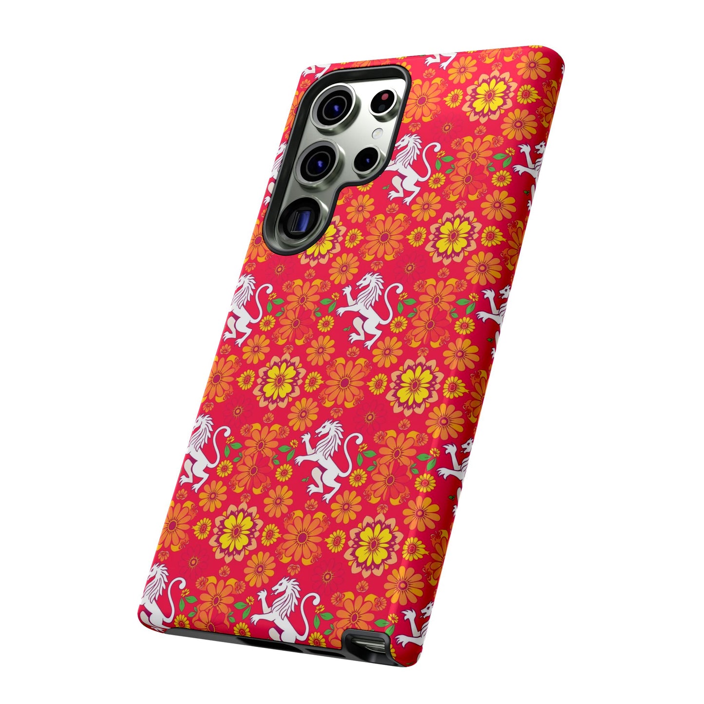 Tough Cases, Leo, Zodiac v4, Flower Pattern