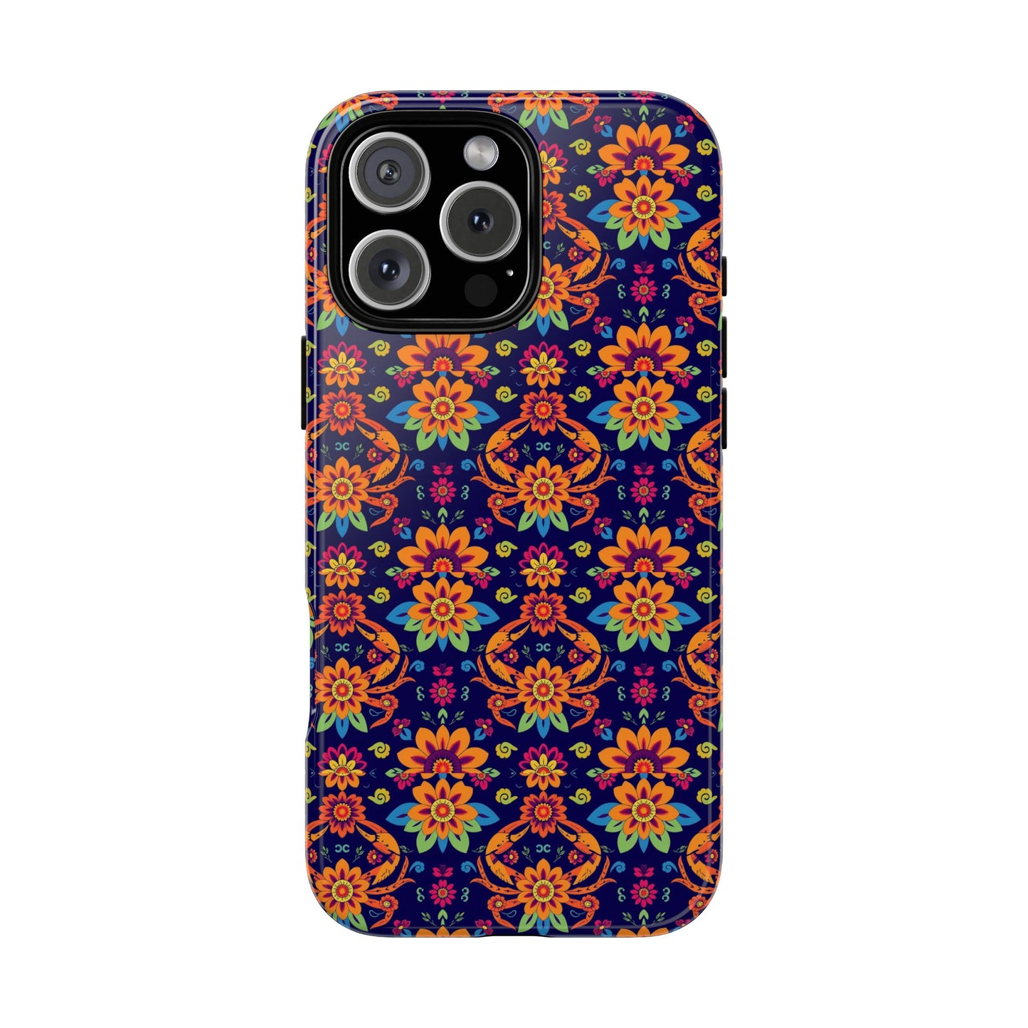 Tough Cases, Cancer, Zodiac, Flower Pattern