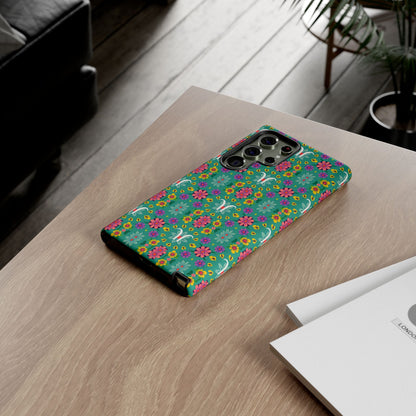 Tough Cases, Aquarius, Zodiac v4, Flower Pattern