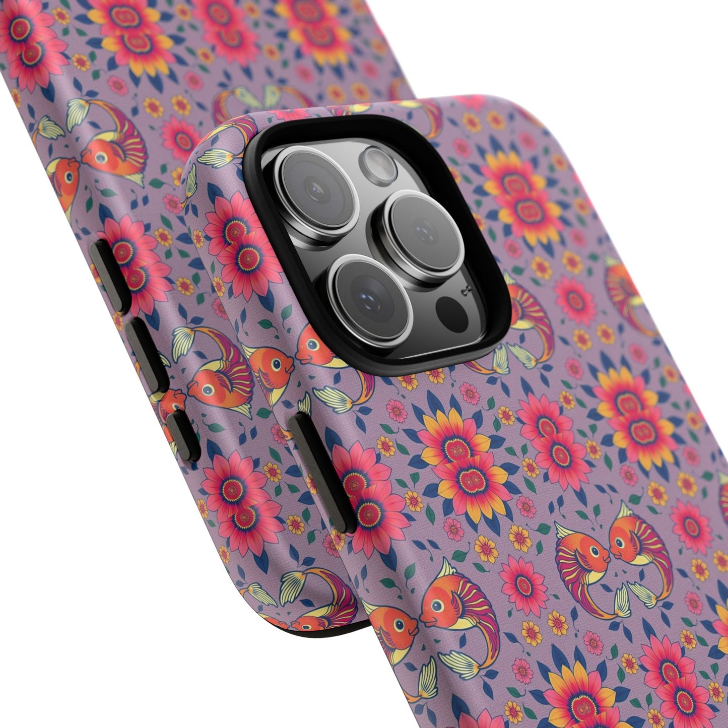 Tough Cases, Pisces, Zodiac v3, Flower Pattern