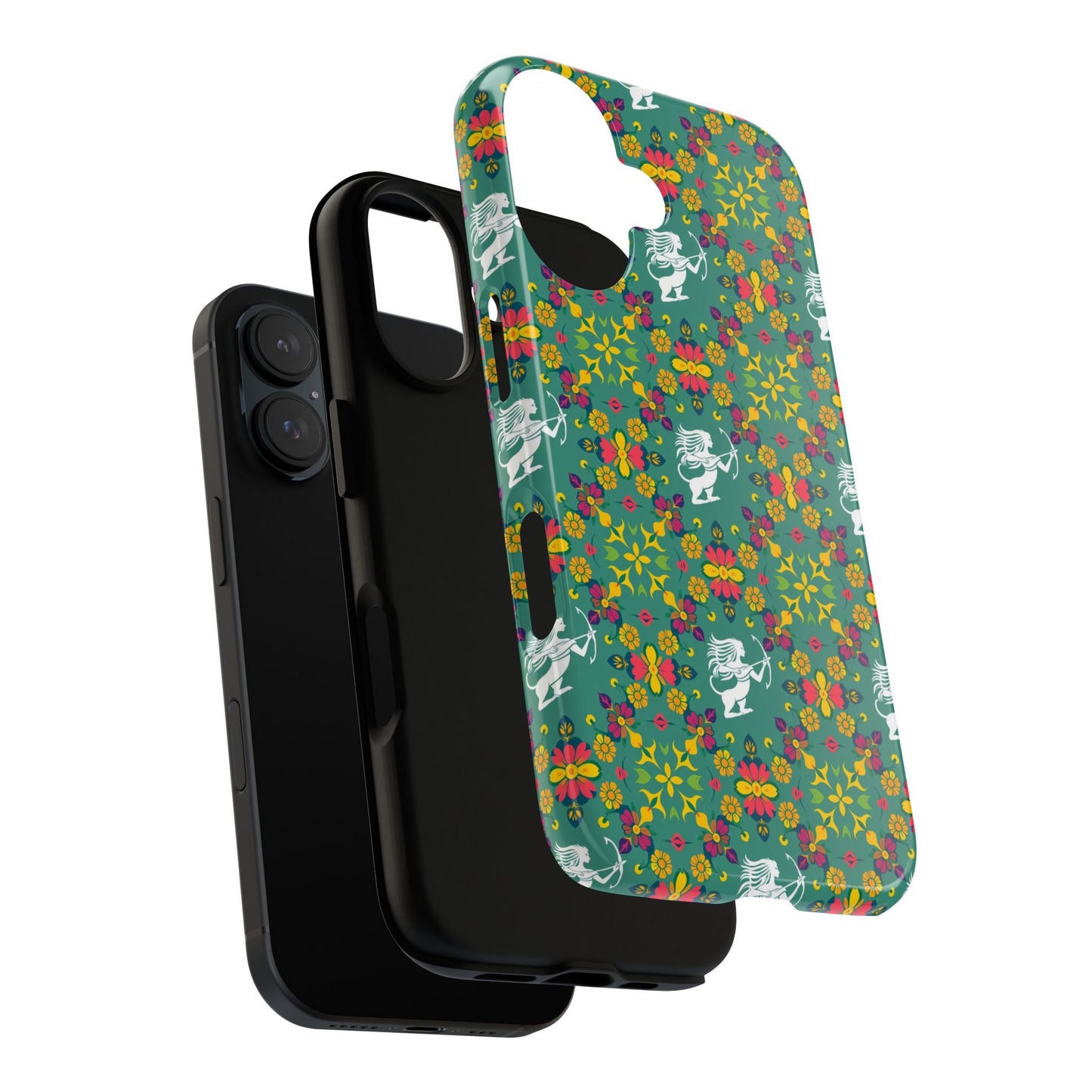 Tough Cases, Sagittarius, Zodiac, Flower Pattern