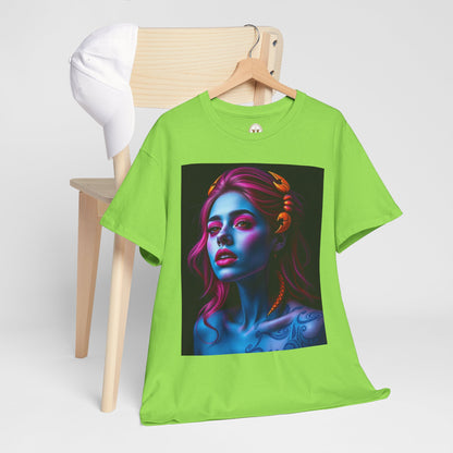 Unisex Heavy Cotton T-Shirt, Scorpio, Zodiac, Sexy Art