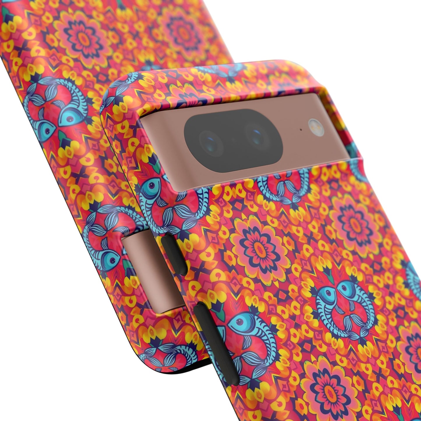 Tough Cases, Pisces, Zodiac v1, Flower Pattern