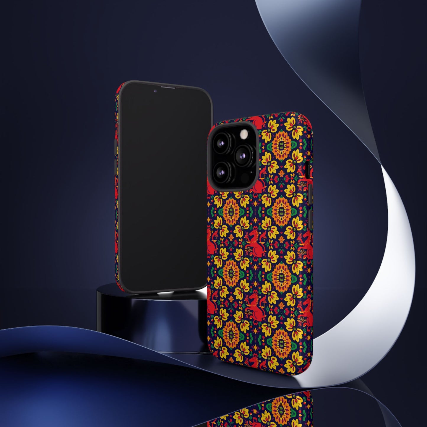 Tough Cases, Virgo, Zodiac v2, Flower Pattern
