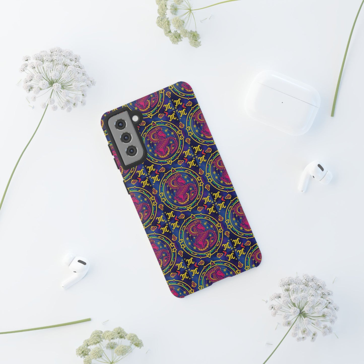 Tough Cases, Capricorn, Zodiac, Metal Pattern