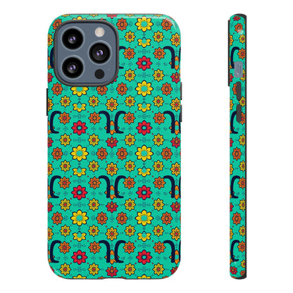 Tough Cases, Aquarius, Zodiac v2, Flower Pattern