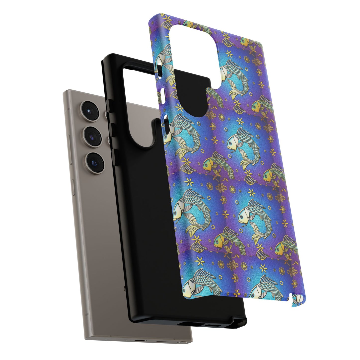 Tough Cases, Pisces, Zodiac v2, Metal Pattern