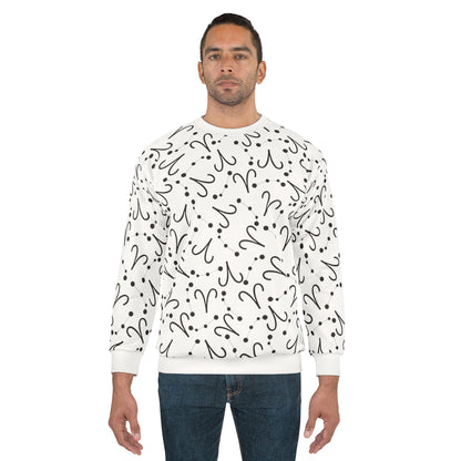 Zodiac AOP Unisex Sweatshirt Aries Zodiac Sign