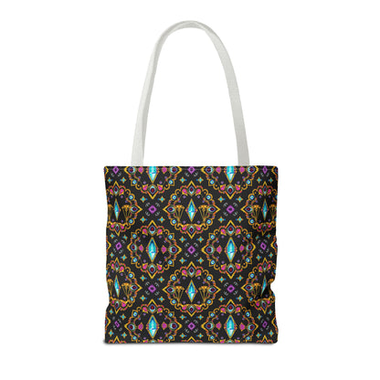 Tote Bag (AOP), Libra, Zodiac v1, Jewel Pattern