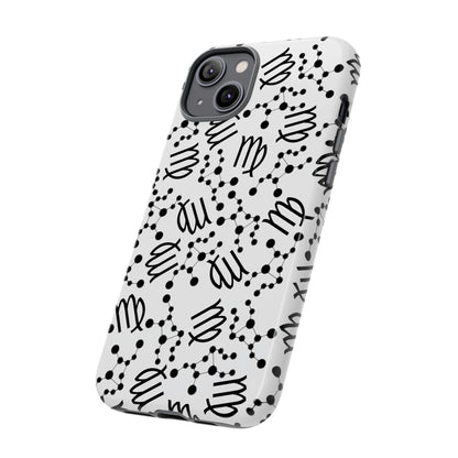 Tough Cases with the Virgo Zodiac sign for iPhone, Samsung Galaxy, and Google Pixel devices