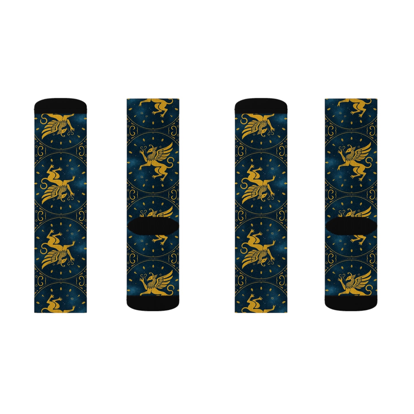 Sublimation Socks, Virgo, Zodiac Pattern
