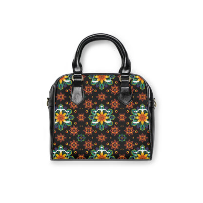 Shoulder Handbag, Libra, Zodiac, Flower Pattern