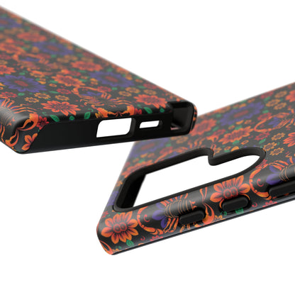 Tough Cases, Scorpio, Zodiac, Flower Pattern
