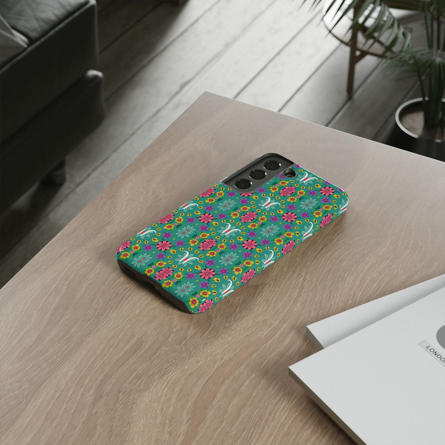 Tough Cases, Aquarius, Zodiac v4, Flower Pattern