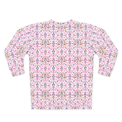 Unisex Sweatshirt (AOP), Libra, Zodiac, Jewel Pattern