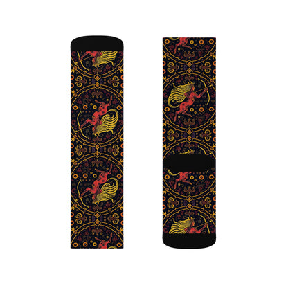 Sublimation Socks, Sagittarius, Zodiac v3, Pattern
