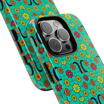 Tough Cases, Aquarius, Zodiac v2, Flower Pattern