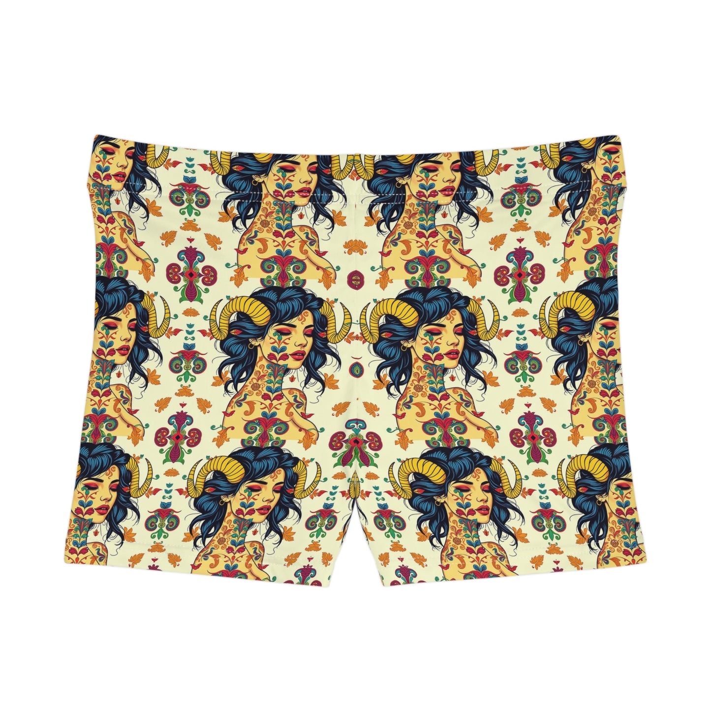 Women's Shorts, (AOP), Taurus, Zodiac v1, Sexy Pattern