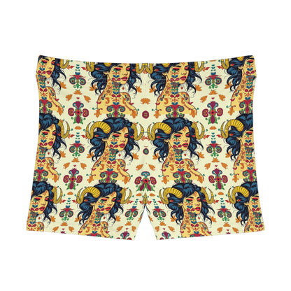 Women's Shorts, (AOP), Taurus, Zodiac v1, Sexy Pattern