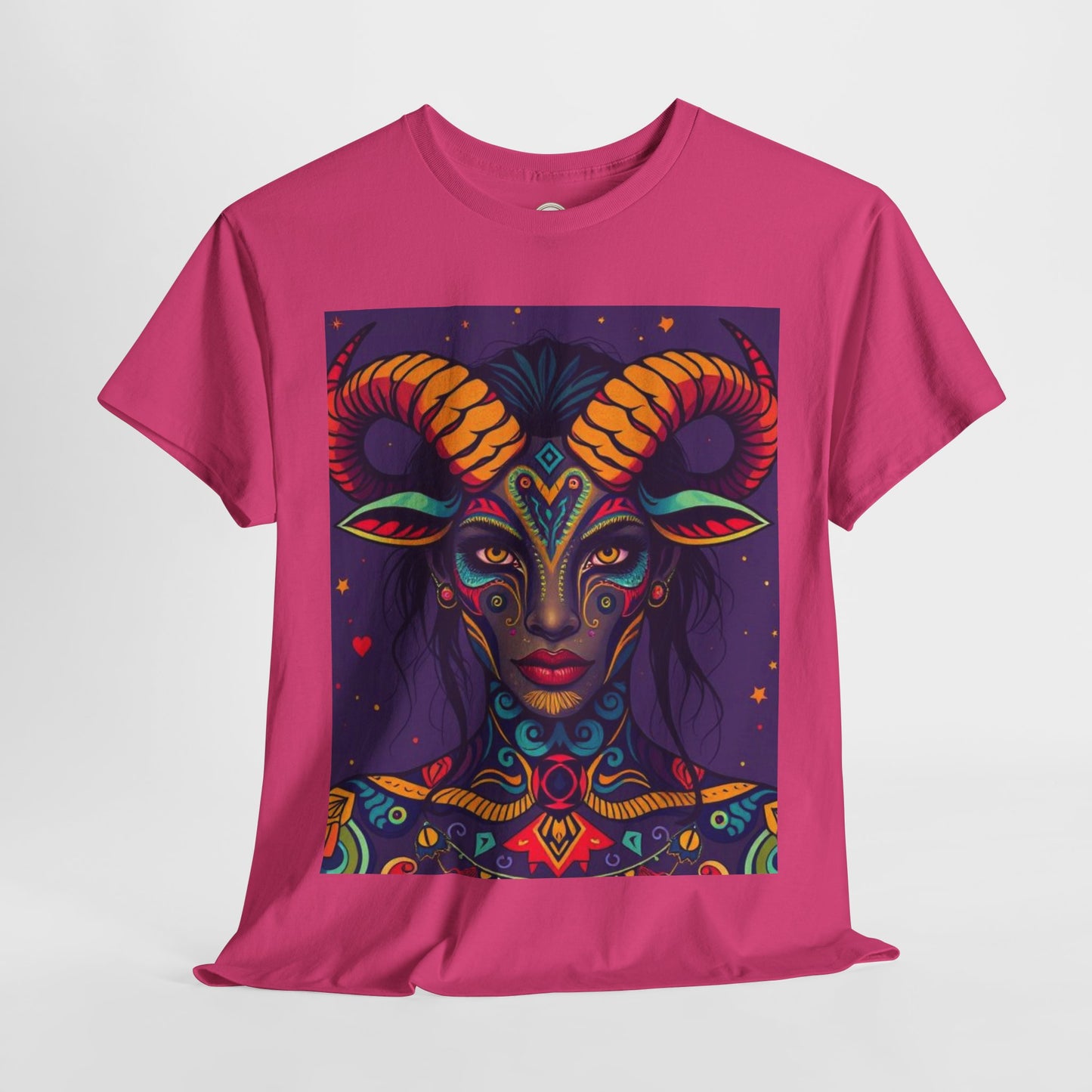 Unisex Heavy Cotton T-Shirt, Taurus, Zodiac v3, Sexy Art