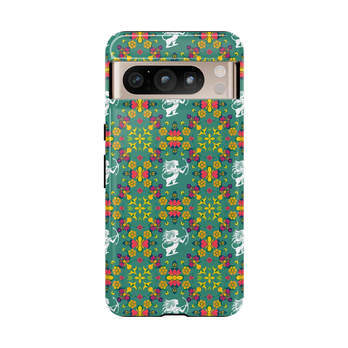 Tough Cases, Sagittarius, Zodiac, Flower Pattern