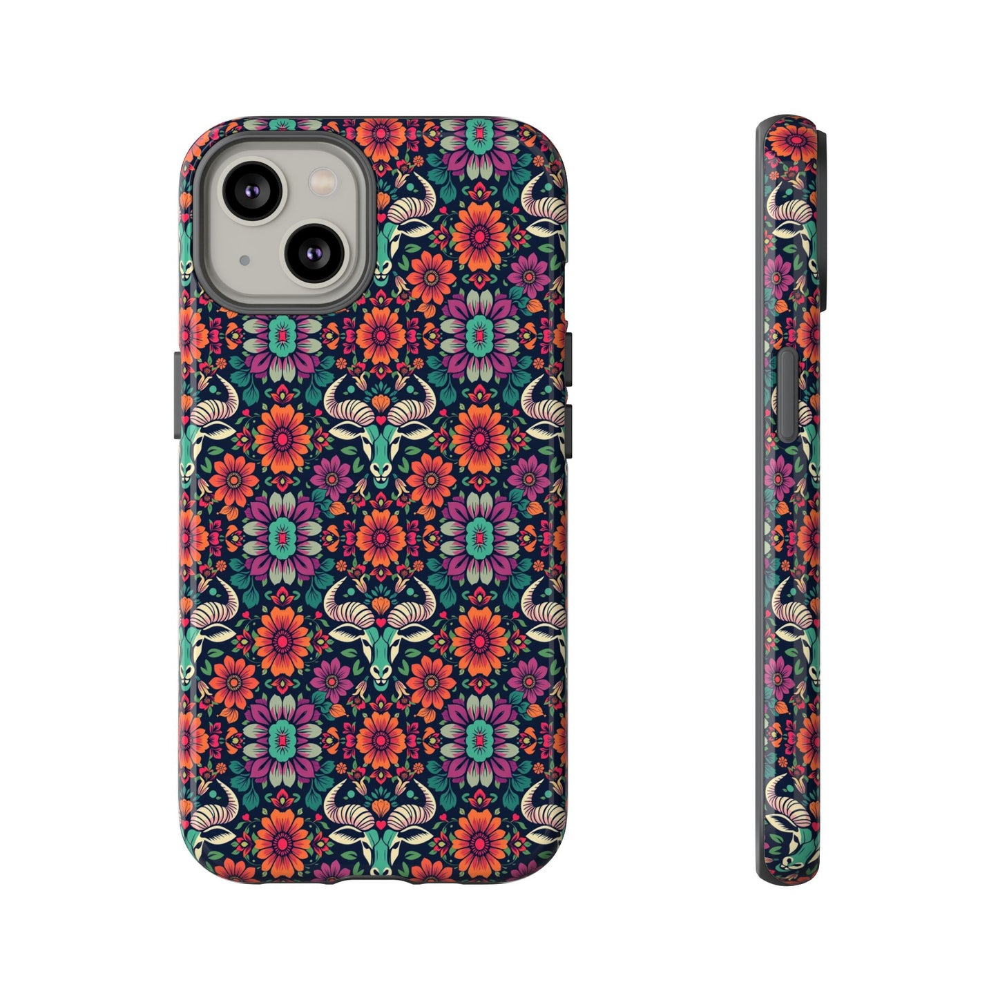 Tough Cases, Taurus, Zodiac v4, Flower Pattern