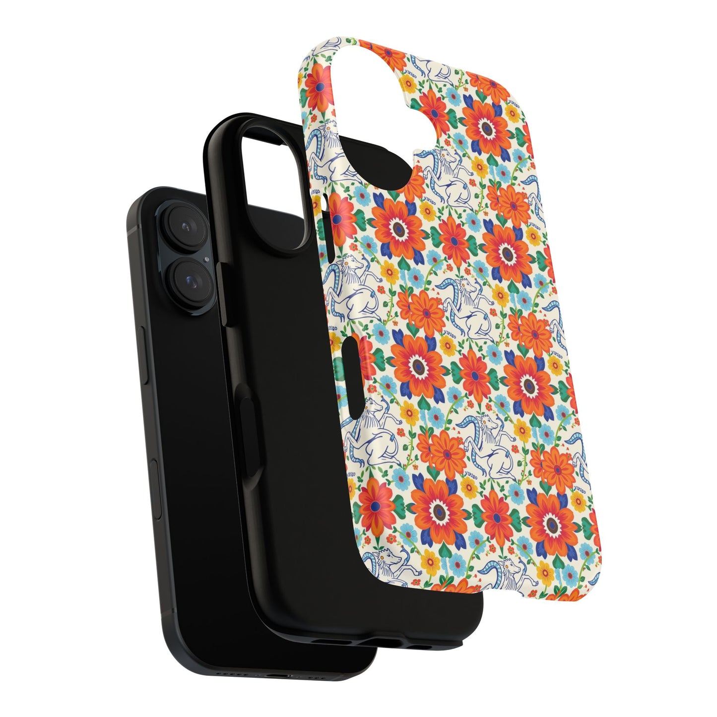 Tough Cases, Virgo, Zodiac v4, Flower Pattern