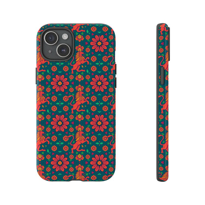 Tough Cases, Leo, Zodiac v2, Flower Pattern