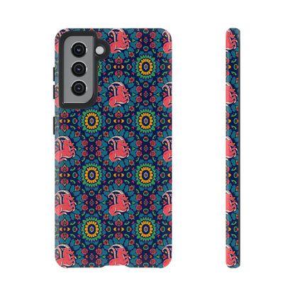 Tough Cases, Capricorn, Zodiac v1, Flower Pattern