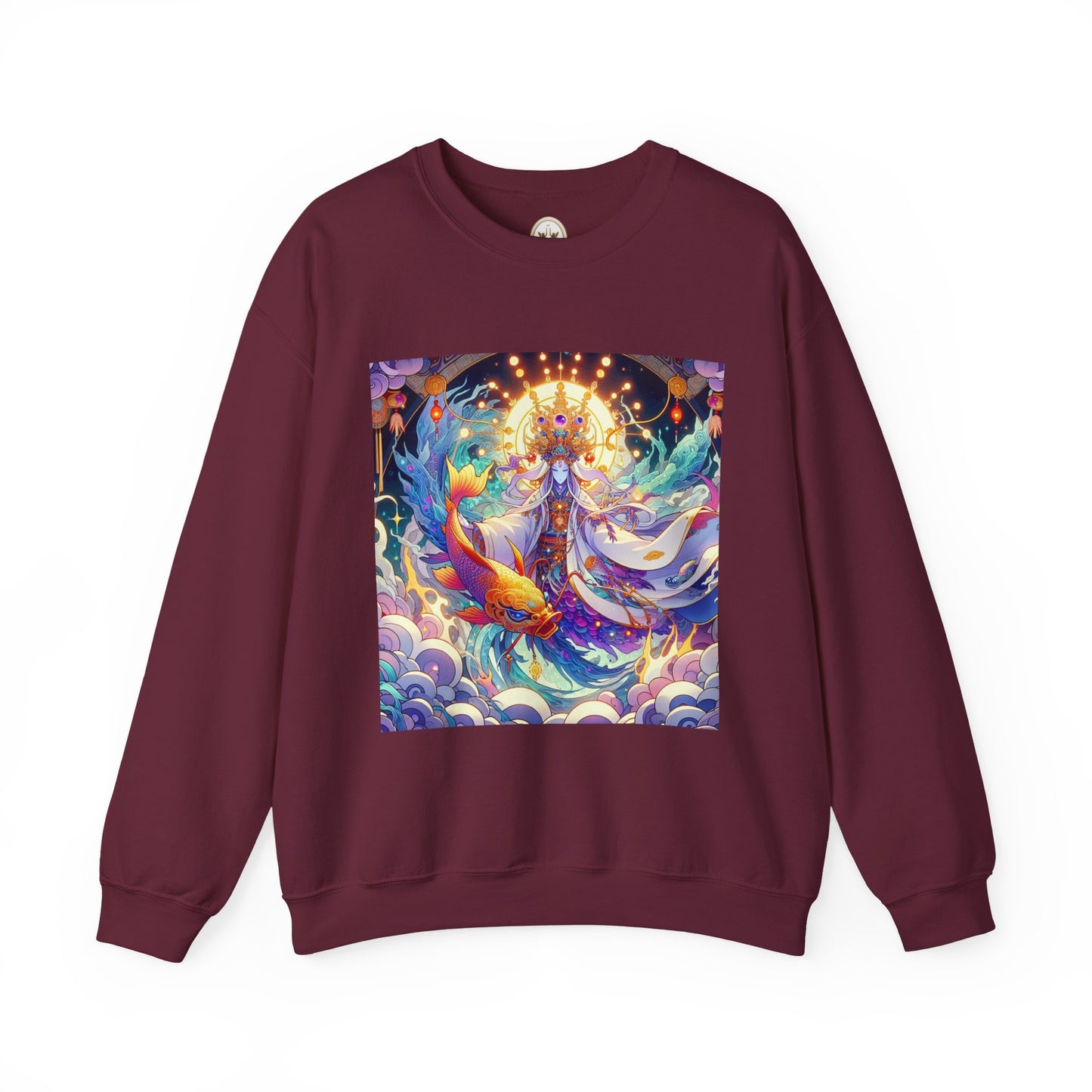 Unisex Heavy Blend™ Crewneck Sweatshirt, Anime Pisces King, Zodiac Design
