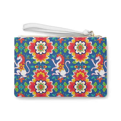 Clutch Bag, Virgo, Zodiac v1, Flower Pattern