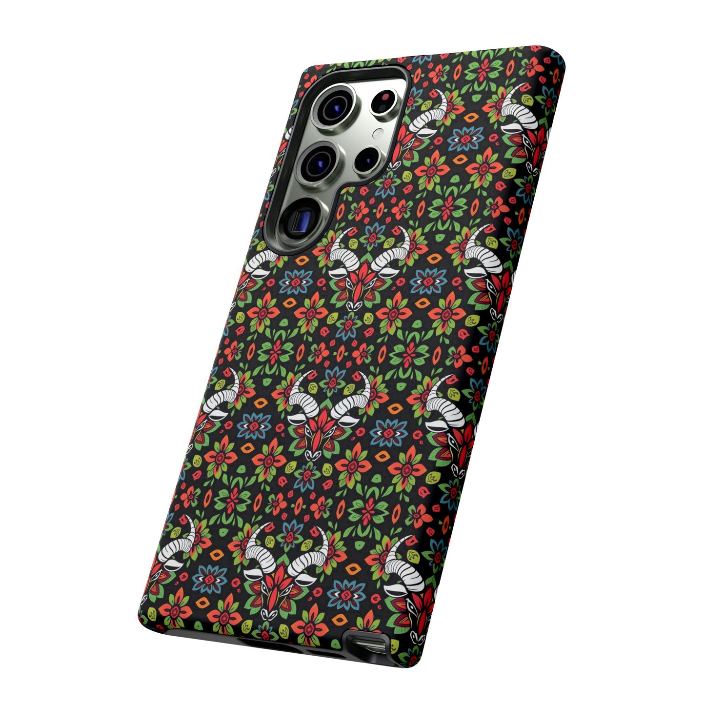 Tough Cases, Taurus, Zodiac v2, Flower Pattern