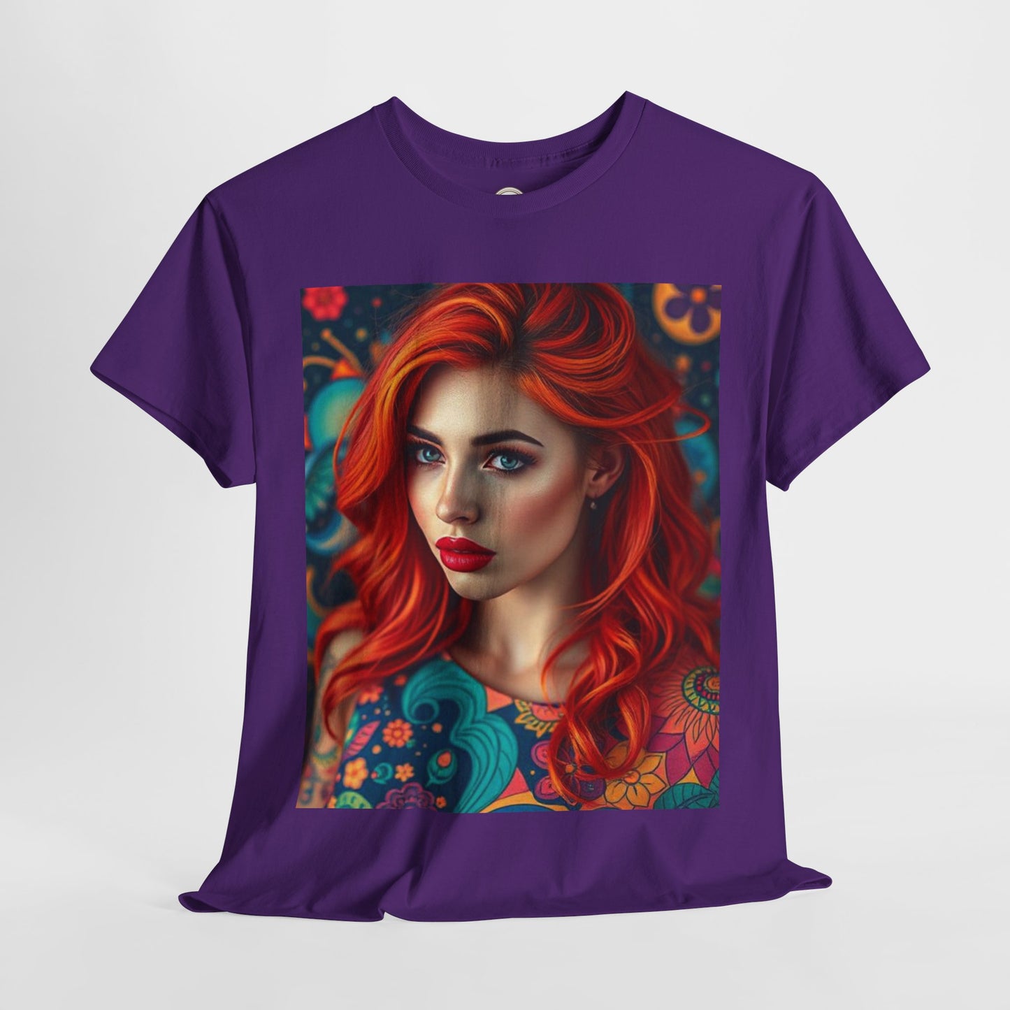 Unisex Heavy Cotton T-Shirt, Aquarius, Zodiac v1, Sexy Art